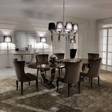 Luxury Italian Brown Marble Oval Dining Set Juliettes Interiors Luxury Dining Contemporary Round Dining Room Luxury Dining Room
