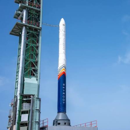 A historic new frontier for India's space journey! At 11:30 AM today,  Skyroot Aerospace will undertake the maiden orbital launch of Vikram-1, India's  first privately developed launch vehicle. This four-stage rocket is