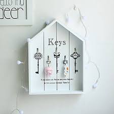 Sold and shipped by mdesign. Decorative Wall Key Holder Vintage Hooks Hanging Wooden Storage Containers Key Box Cabinet Cupboard White Buy Online In Yemen At Yemen Desertcart Com Productid 66441622