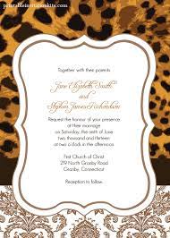 Free Pdf Template Download Leopard Print Wedding Invitation Template Is Very Printing Wedding Invitations Leopard Print Wedding Printable Wedding Invitations