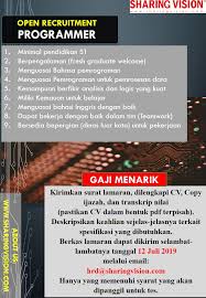 Can communicate well in bahasa malaysia and english. Cdc Unpar On Twitter Job Vacancy Hello Unparians Pt Sharing Vision Indonesia Now Hiring Programmer Interested See Poster Below Send Your Cv To Hrd Sharingvision Com Find Out More Jobs Https T Co 2ljl778zak Unpar Ppkunpar
