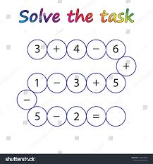 Worksheet Mathematical Puzzle Game Learning Mathematics Tasks For Addition For Preschool Children Learning Mathematics Mathematics Worksheets Math Worksheet