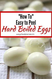 Perfect Easy To Peel Hard Boiled Eggs Gritsandpinecones Com Recipe Peeling Hard Boiled Eggs Steamed Hard Boiled Eggs Easy Peel Boiled Eggs