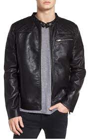 Topman Washed Faux Leather Racer Jacket Nordstrom Racer Jacket Jackets Cafe Racer Jacket
