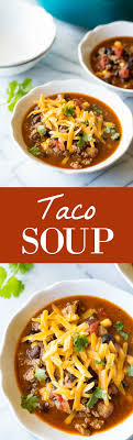 Easy Taco Soup Recipe Soup And Sandwich Taco Soup Recipes