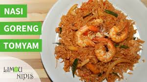 Bihun goreng tomyam aroy mak mak. Nasi Goreng Tomyam Ala Thai Youtube