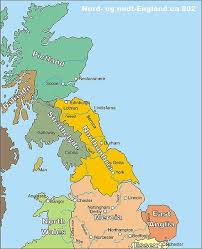 Map Of Northumbria In 802 Kingdom Of Northumbria England Map Irish History