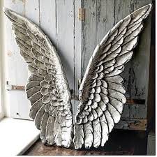 Angel Wings Wall Art Weathered Finish 2 Pc Set 2 Size Home Nursery Family Room Bedroom Gallery Wall Wing Angels Decor Baby Girl S Walls Decoration Angel Wings Wall Angel Wings