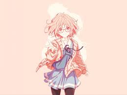 Short haired girls sometimes are seen as tomboyish in nature, such as being rough and being crude with their words and with a tendency to be boisterous as well. Desktop Wallpaper Short Hair Mirai Kuriyama Anime Girl Minimal Glasses Hd Image Picture Background D3949b