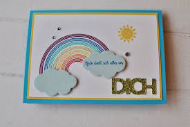 Regenbogen Geburtstagskarte Basteln Einfach Karten Basteln Karte Basteln Geburtstag