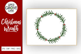 Free for commercial use no attribution required high quality images. Christmas Wreath Svg Cut File Svg Dxf Eps Png 363358 Svgs Design Bundles