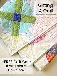 Criss cross quilt oh boy! Gifting Quilts Washing Instructions Free Download Quilt Labels Quilt Care Bee Fabric