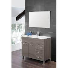 Mobile Bagno Coral Da 100 O 80 Cm In 3 Colorazioni Con Lavabo E Vetro Incluso Mobile Bagno Bagno Mobile