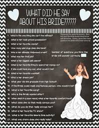 What Did He Say About His Bride Bridal Shower Games Etsy Couples Bridal Shower Wedding Shower Games Bridal Shower Games
