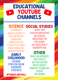 Educational Youtube Kanale Fur Kinder In 2020 Learning Websites Educational Youtube Channels Learning Websites For Kids