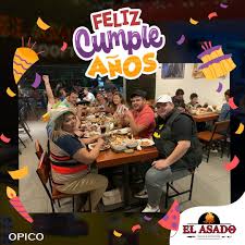 Cumpleañeros de la semana! Felicitamos a: Mercedes Martínez Helen García  Lidia Rivas Oneida Ramírez Manuel Cañas Les deseamos muchas felicidades 🎊  de parte de su restaurante El Asado, recuerda el cumpleañero come