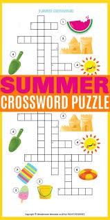 Whether the skill level is as a beginner or something more advanced, they're an ideal way to pass the time when you have nothing else to do like waiting in an airport, sitting in your car or as a means to. Printable Summer Crossword Puzzle For Kids