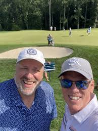 A little R&R at the BMW Championship today with my good friend David  Woodruff. Following Xander Schauffele and Michael Kim early. The sound off  the club face is really something. Different sport. |