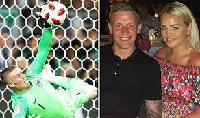 Currently, he is enjoying his love affair with his sweetheart megan davison. Jordan Pickford Girlfriend Megan Davison Shares Reaction To England Star S Colombia Save Celebrity News Showbiz Tv Express Co Uk