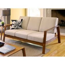 Carlyle Mid Century Modern Sofa Barley Tan Handy Living Mid Century Modern Sofa Linen Sofa Upholstered Sofa