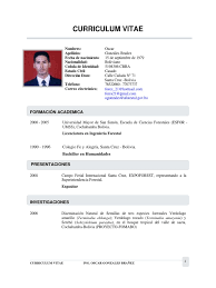 Tipos de currículum vitae cuando se trata de obtener el trabajo que buscas, redactar el mejor currículo es el primer paso que debes tomar. Curriculum Vitae Los Bosques Bolivia