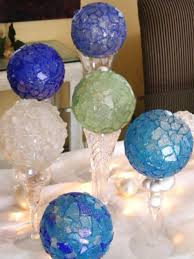 White iridescent sequin shatterproof ball christmas ornament 3. Sea Glass Christmas Ornaments Hgtv