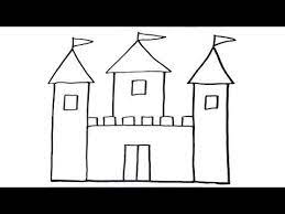 This tutorial will teach you how to draw a basic fantasy medieval castle. 2 How To Draw A Castle Very Easy For Kids Youtube Castle Drawing Castle Drawing Easy Easy Drawings