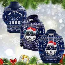 The Lilywhites Since 1882 Tottenham Hotspur FC Christmas 3D Pullover Hoodie  - Freedomdesign