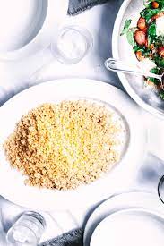 To start, bring the cooking liquid (preferably a flavorful chicken or vegetable broth) to a boil in a medium pot. Quick Italian Couscous Josie Nina