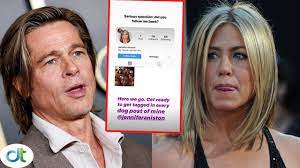Brad and jen have a wonderful connection that might seem flirtatious at times, the outlet's source said. Brad Pitt Immediately Unfollowed Jennifer Aniston S Instagram When She Denied The Rumors Youtube