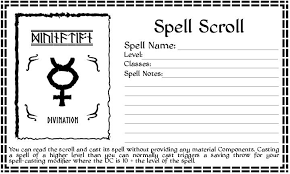 Spell Scroll Cards Thieves Can T