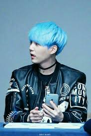 The most common mint blue hair clip material is plastic. Suga With Mint Blue Hair Army S Amino