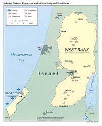 As observed on the map, the coastal lowlands front the mediterranean sea. Maps Of Gaza Strip And The West Bank Selected Natural Resources Map Mapa Owje Com