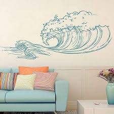 Ocean waves one of the things many people love about the ocean is the waves. Welcome You Are Artwallstickers Picture May Not Reflect True Size It Can Be Bigger For Showing Purpose I Ocean Mural Beach Wall Decals Boy Room Wall Decor