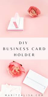 Diy desktop business card holder. Diy Business Card Holder