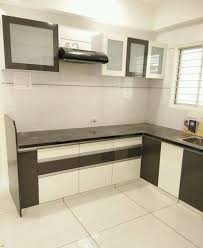 Modern kitchen design with an accentuated horizontal theme. Ultra Violet Uv Designer L Shape Modular Kitchen Warranty 15 20 Years Kitchen Cabinets Rs 2199 Square Feet Id 20025294955