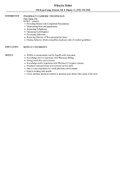 pharmacy cashier resume samples