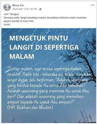Terutama bacaan niat dan bacaan doa setelah melaksanakan shalat tahajud. Kisah Saya Mula Amalkan Solat Tahajud Hanya Kerana News Feed Rakan Di Facebook Blog Cik Matahariku