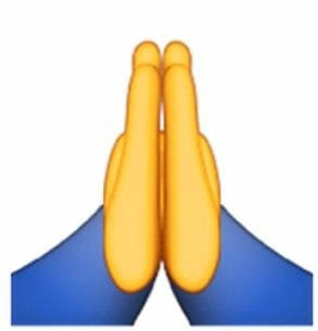 Resultado de imagem para emoji de oração"