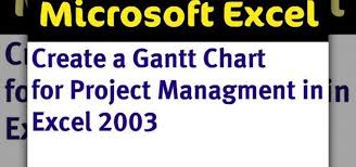 how to making a gantt chart with excel microsoft office