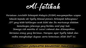 Semoga tabah menghadapi saat duka atas kehilangan ini, dan ku mohon agar allahyarhamah ditempatkan dalam golongan orang baca: Salam Takziah