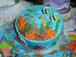 This carp cake below looks amazing and if you can create a fish head from fondant or sugar paste the rest of the cake would be easy to make. Pin By Shauna Berglund On Stacy And Bella S Bday Party Fish Cake Birthday Cake Fish Cake