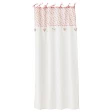 Vorhang Mit Schlaufen Zum Binden Aus Baumwolle Rosa Weiss 105 X 250 Cm Ines Cortinas Para Bebe Cortinas Habitacion Bebe Nina