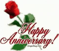 Happy wedding anniversary flowers gif. Wedding Anniversary Roses Gif