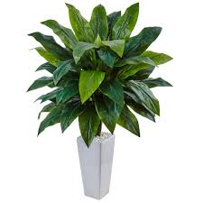 More than 2000 fake outdoor potted plants at pleasant prices up to 37 usd fast and free worldwide shipping! Nearly Natural Indoor Cordyline Artificial Plant In White Tower Planter Planten Grassen Succulent