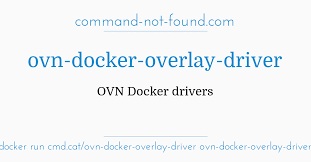 Bridge host macvlan null overlay all networks created with the bridge driver are based on a linux bridge (a.k.a. Command Not Found Com Ovn Docker Overlay Driver