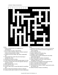 Check spelling or type a new query. Crossword Puzzle Literary Terms