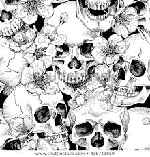Use them in commercial designs under lifetime, perpetual. Seamless Skull Pattern Vector Illustration C Afishka 7657763 Stockfresh