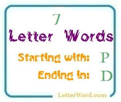 We earn a commission for products purchased through some links in this article. Seven Letter Words Starting With P And Ending In D Letterword Com
