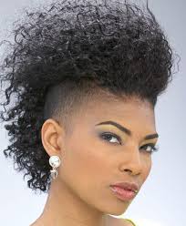 The hairstyle is perfect for women who aren't ready to completely shave their sides. Style Mohawk Hairstyles For Black Women With Weave